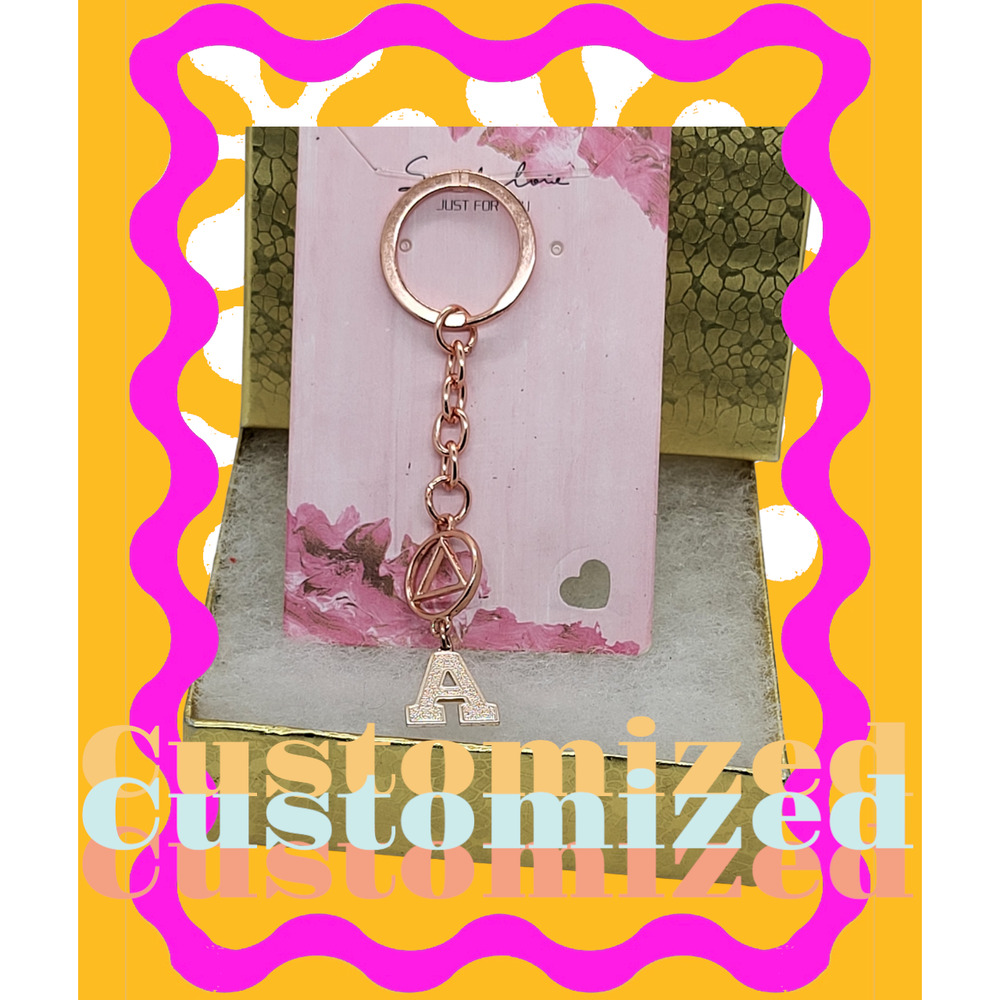 NA Narcotics Anonymous tree of life, gold live your dream keychain! Free goodie